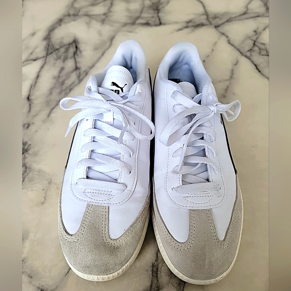 Puma On Court Shoes Mens 398174-01 Size 8 White And Black